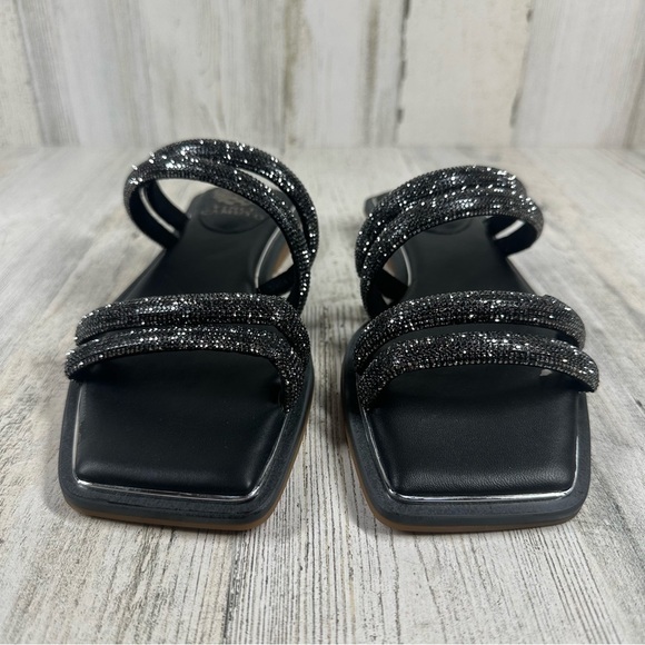 New Vince Camuto Peomi Rhinestones Square Toe Sandal #634 - Picture 5 of 9